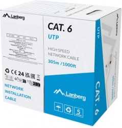 Cablu LAN UTP categoria 6, 305m CCA, gri, Fluke Passed