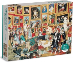 Puzzle 1500 de piese – Tribuna Uffizi cu pisici de la GALISON
