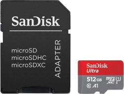 SanDisk Ultra microSDXC 512GB 150MB/s A1 cu adaptor