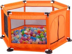 Țarc mare uscat pentru mingi - portocaliu