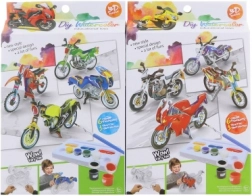 Set de motociclete 3D din carton pentru pictat, pentru copii