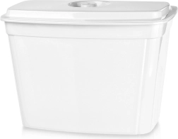 Coș de bucătărie suspendat pentru resturi cu capac, 4 l, alb