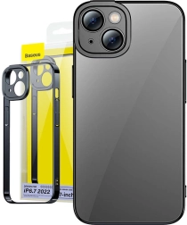Set Carcasă Transparentă Baseus Glitter și Sticlă Călită pentru iPhone 14 Plus
