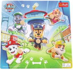 Puzzle mini din lemn PATRULA CĂȚEILOR – 5 piese