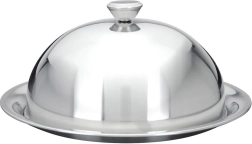 Farfurie de servire din oțel cu clopot 24 × 10 cm