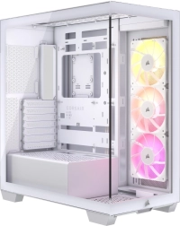 Carcasă Corsair 3500X ARGB TG Mid-Tower albă