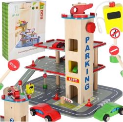 Parcare din lemn LULILO Benino – garaj pe mai multe niveluri cu lift