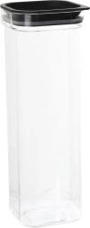 Recipient etanș pentru alimente vrac HAMBURG 1,7 l cu capac negru