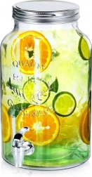 Dispenser de băuturi din sticlă cu robinet 6,2 l