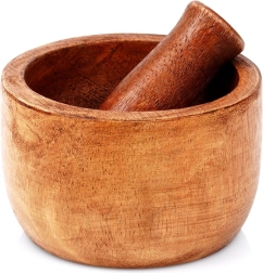 Mojar din lemn de mango cu pistil