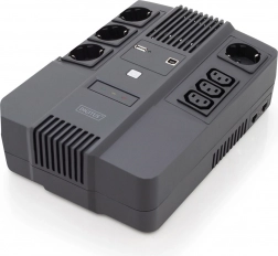 UPS DIGITUS 600 VA / 360 W line-interactive cu AVR și LED