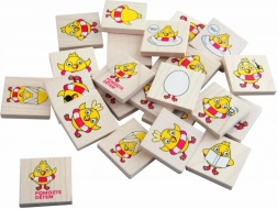 Pexeso din lemn Pui – antrenament pentru memorie și spirit de observație