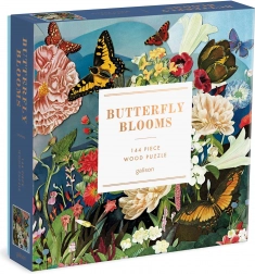 Galison puzzle din lemn grădina fluturilor