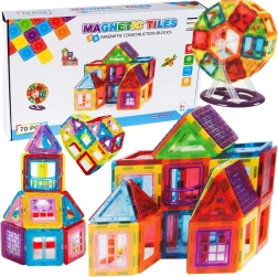Set de construcție 3D magnetic – 70 de piese