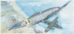 Model din plastic al avionului Fiat G.55 1:48