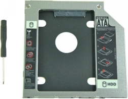 Cadru din aluminiu pentru al doilea disc 2,5" HDD 9,5 mm