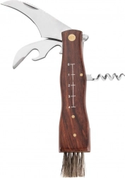 Cuțit pentru ciuperci din oțel inoxidabil cu mâner din lemn