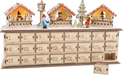 calendar de advent din lemn pentru târguri de Crăciun small foot
