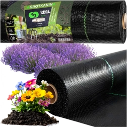 Agrotextil 90 g/m² 0,8 × 50 m negru UV împotriva buruienilor