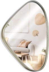 Oglindă de perete aurie 28 × 40 cm