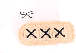 Set de agrafe de păr fermecătoare, 10 buc. - bej, stil boho