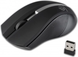 Mouse optic wireless REBELTEC Galaxy, negru‑argintiu, suprafață cauciucată