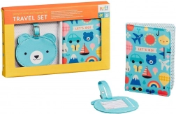 Husă pentru documente și etichetă cu ursuleț PETIT COLLAGE