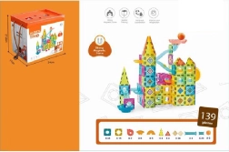Set de construcție magnetic pentru copii, 139 piese
