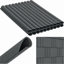 Clipsuri pentru bandă de gard, antracit, 19 cm, 20 buc.