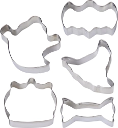 Forme de decupat pentru prăjituri de Halloween din inox – set 5 buc.