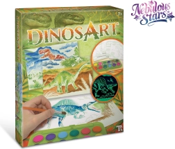 Set acvarelă magică DinosArt pentru copii