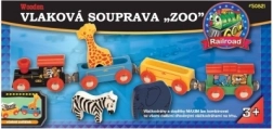 MAXIM set de tren cu animăluțe de la zoo