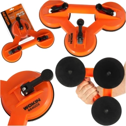 Ventuză vacuum triplă pentru sticlă și plăci 75 kg WOKIN