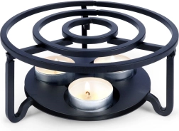 Încălzitor metalic pentru ceainic, negru