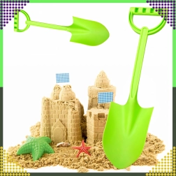 Lopată de nisip pentru copii din plastic 64 cm – verde