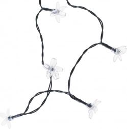 Șir luminos solar pentru grădină cu floricele 7 m, 50 LED, multicolor