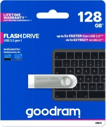USB Flash Disk UNO3 128GB USB 3.2 Gen1 argintiu