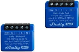 Shelly 1 Mini Gen3 set de relee inteligente (2 buc) Wi‑Fi/Bluetooth