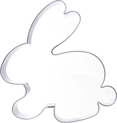 Formă decupaj din oțel, iepuraș, 10 cm