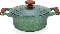 Oală granit cu capac OMEGA 24 cm, 4,4 l