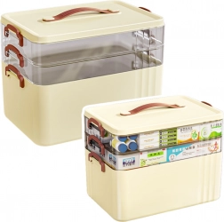 Organizator pentru medicamente – trusă medicală de casă spațioasă, pe mai multe niveluri