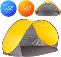 Cort de plajă pop-up împotriva vântului MultiGarden pentru plajă, piscină, grădină