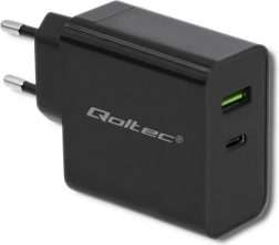Încărcător de rețea 45 W cu USB‑C Power Delivery și USB, negru