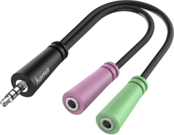 Adaptor Jack 3.5 mm 4 pini la 2x Jack 3.5 mm