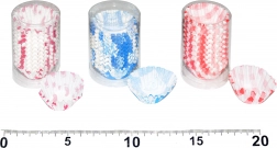 Coșulețe de hârtie colorate pentru cofetărie, 200 buc (Ø 3 cm, înălțime 1,5 cm)