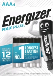 Baterii alcaline AAA Max Plus, 4 buc, blister