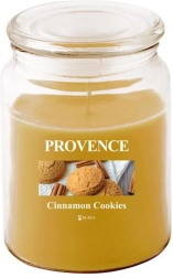 Lumânare parfumată în pahar Provence biscuiți cu scorțișoară 95 de ore