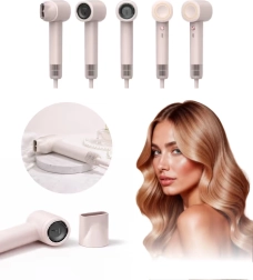 Uscător de păr cremă multifuncțional 5‑în‑1 cu ionizare