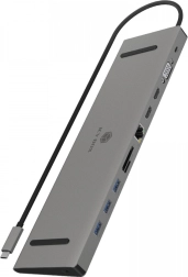 Icy Box 11v1 stație de andocare USB‑C cu suport PD 100W