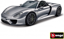Bburago 1:24 Porsche 918 Spyder gri metalic 18-21076